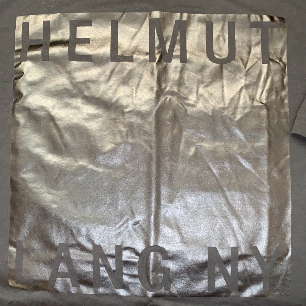 Helmet Lang box fit film print shirt NWT - Picture 4 of 6